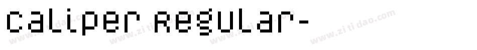 Caliper Regular字体转换
